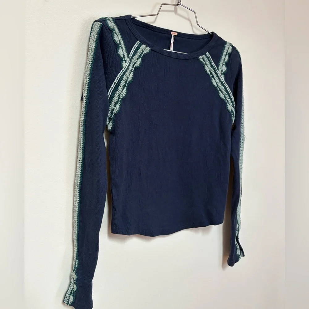 NWOT Free People Lost Love Long-Sleeve Top Size XS